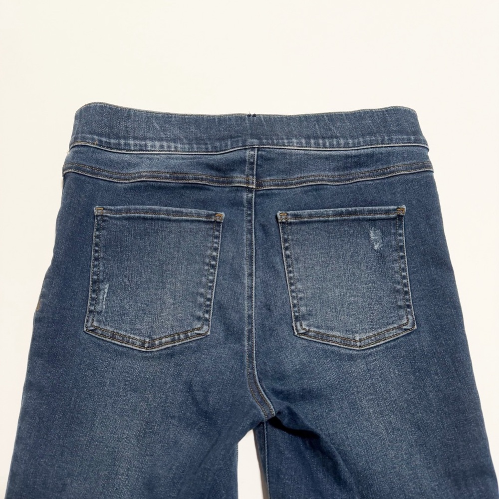 Spanx Distressed Medium Wash Jeggings - Picture 5 of 9
